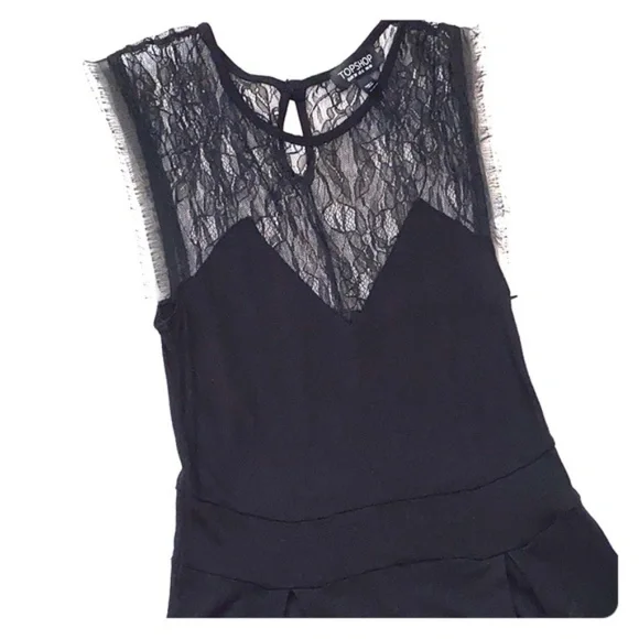 Topshop | Dresses | Topshop Lace Dress Black Aline | Poshmark Topshop | Dresses | Topshop Lace Dress Black Aline | Poshmark